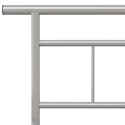 Bedframe Metaal 200 x 200 cm Grijs