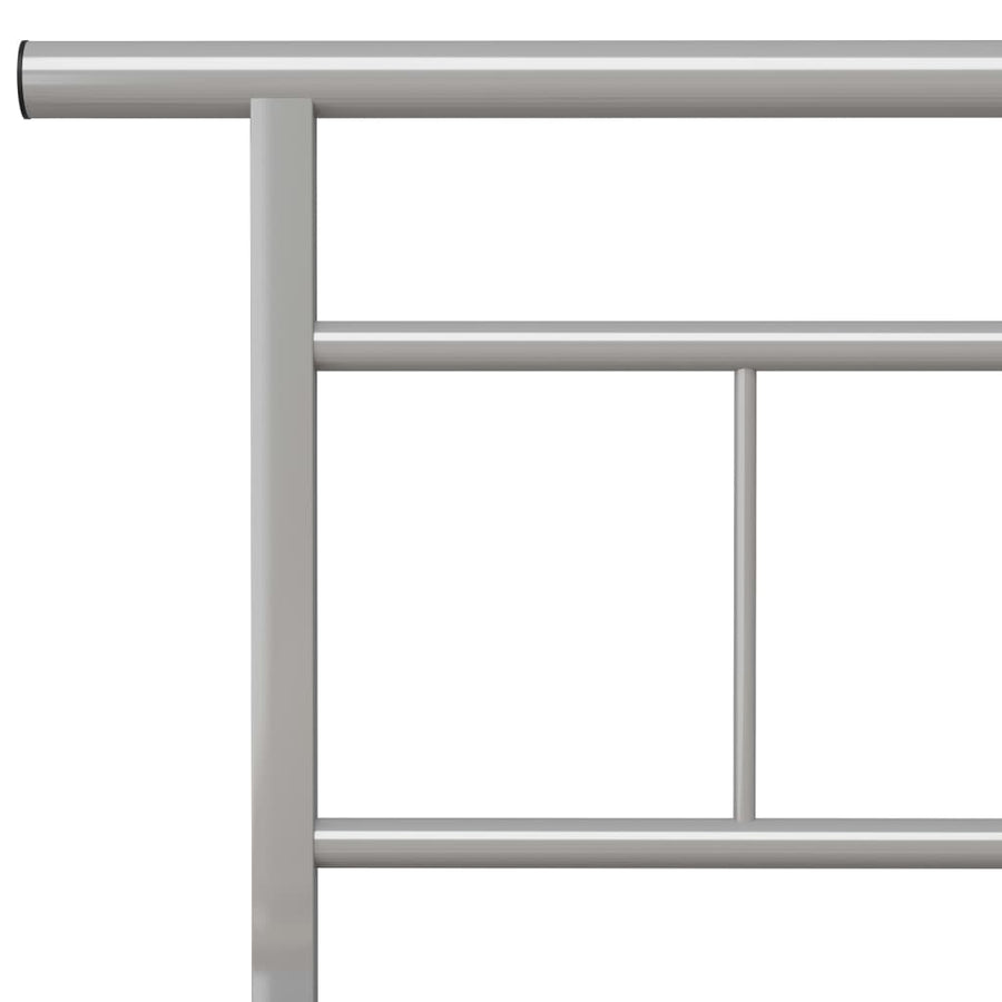 Bedframe Metaal 200 x 200 cm Grijs