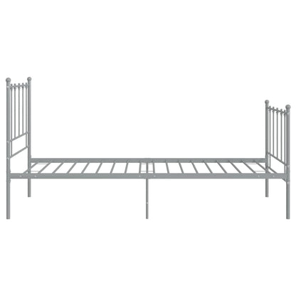 Bedframe Metaal 100 x 200 cm Grijs
