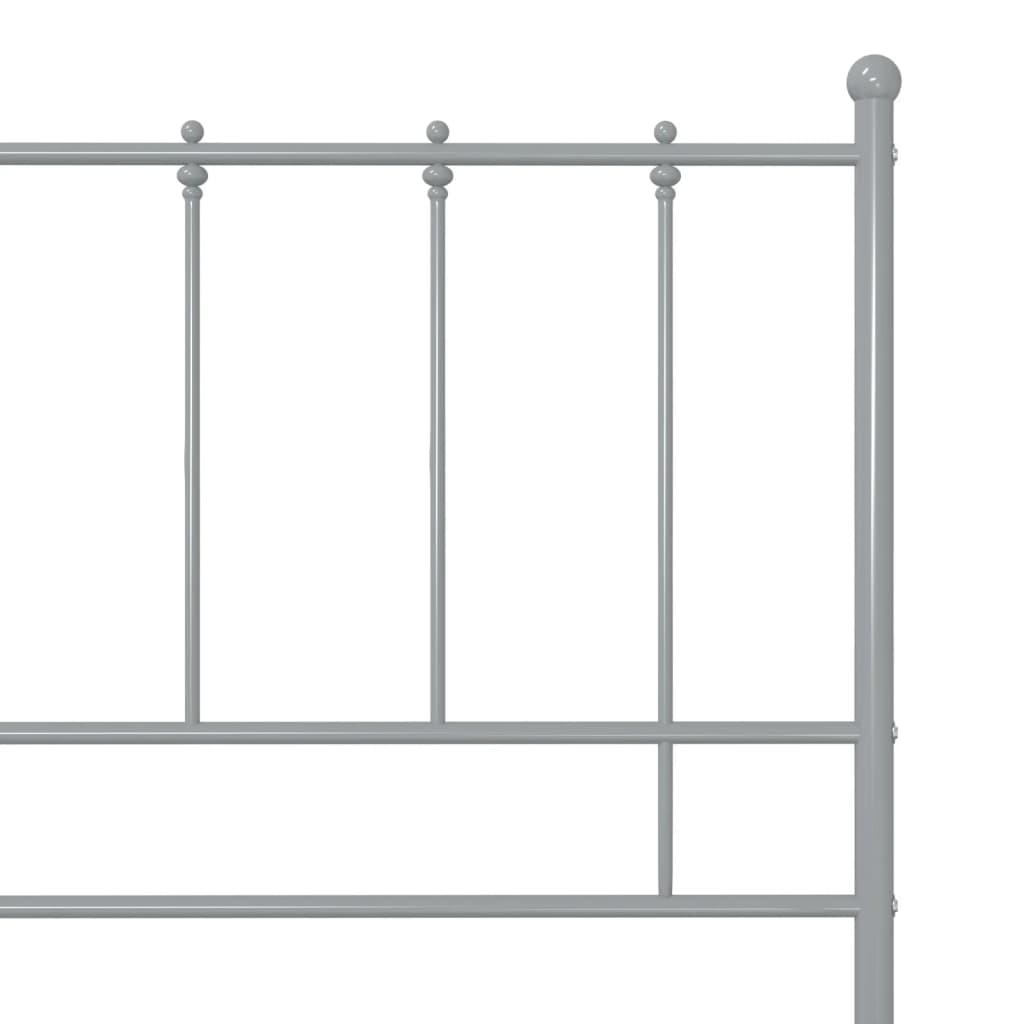 Bedframe Metaal 100 x 200 cm Grijs