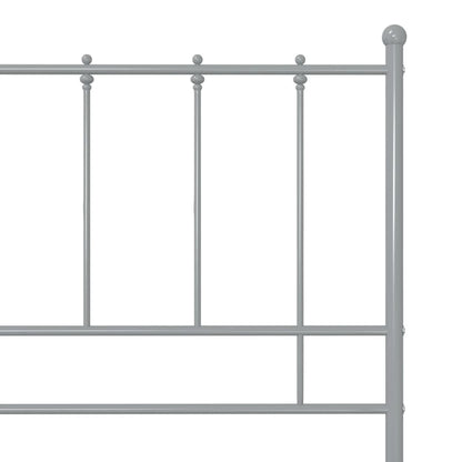 Bedframe Metaal 100 x 200 cm Grijs