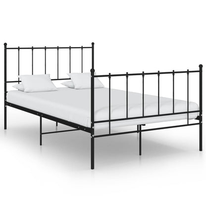 Bedframe Metaal 120 x 200 cm Zwart