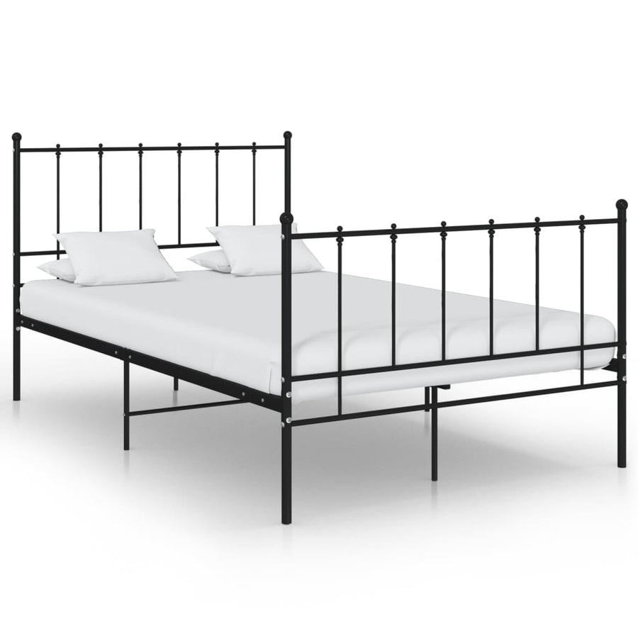 Bedframe Metaal 120 x 200 cm Zwart