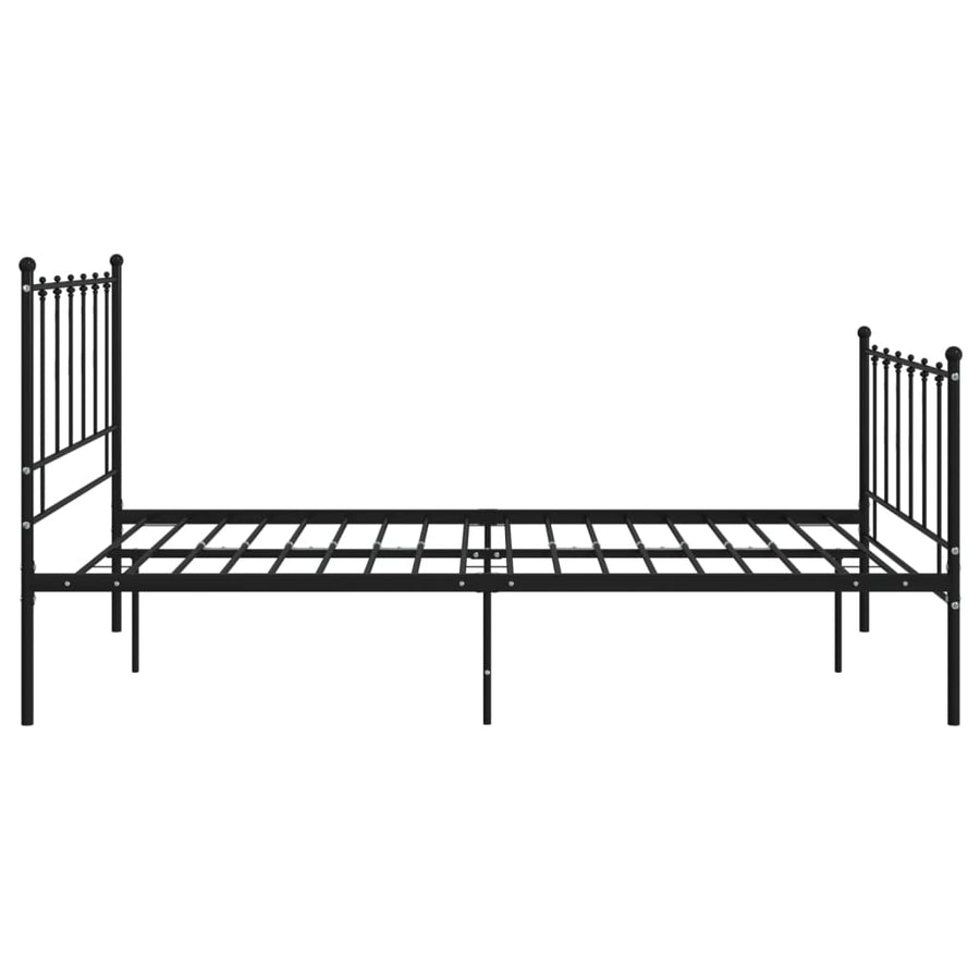Bedframe Metaal 120 x 200 cm Zwart