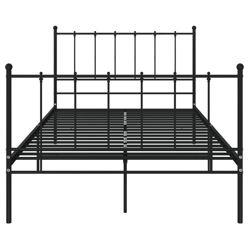 Bedframe Metaal 120 x 200 cm Zwart