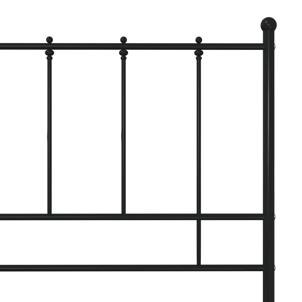Bedframe Metaal 120 x 200 cm Zwart