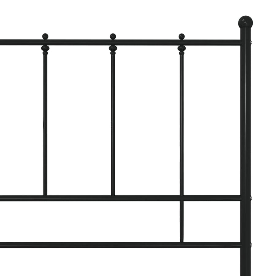Bedframe Metaal 120 x 200 cm Zwart