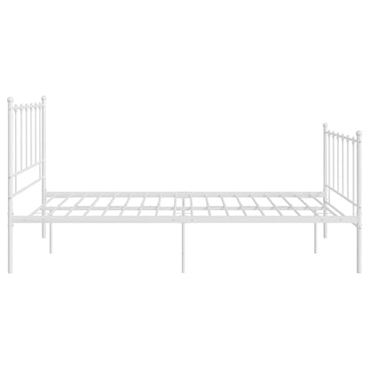Bedframe Metaal 120 x 200 cm Wit