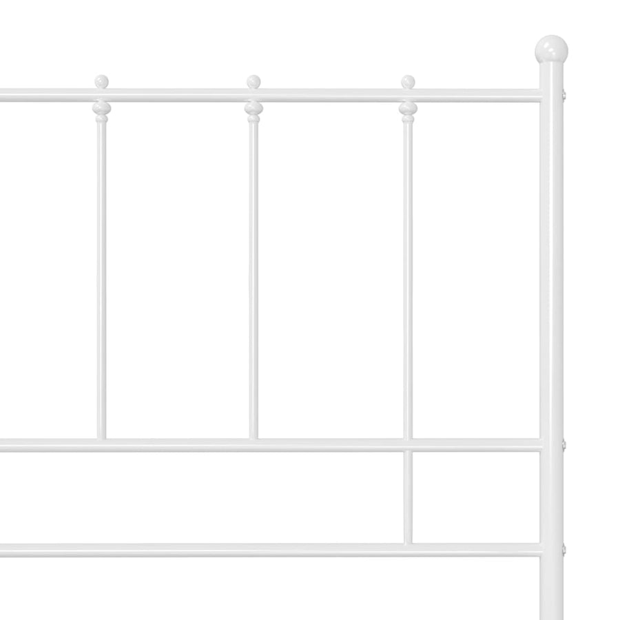 Bedframe Metaal 120 x 200 cm Wit