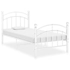 Bedframe Metaal 100 x 200 cm Wit