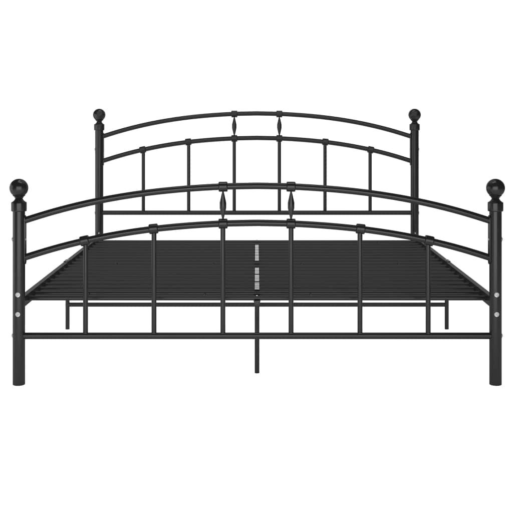 Bedframe Metaal 160 x 200 cm Zwart