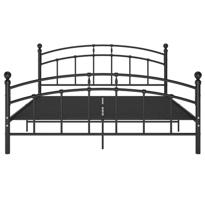 Bedframe Metaal 160 x 200 cm Zwart