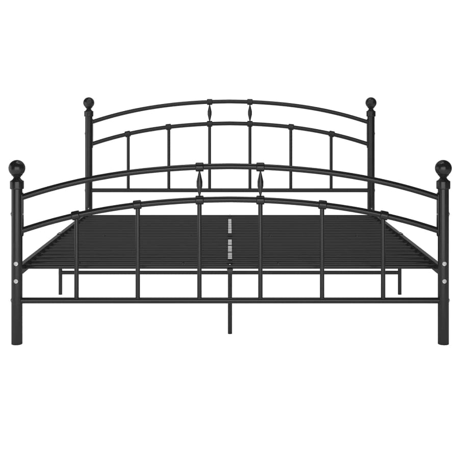 Bedframe Metaal 160 x 200 cm Zwart