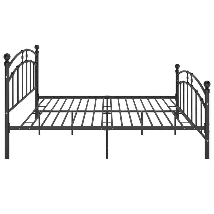 Bedframe Metaal 160 x 200 cm Zwart