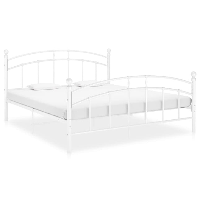 Bedframe Metaal 160 x 200 cm Wit