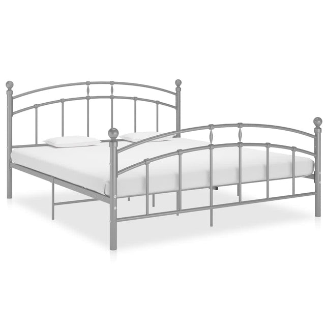 Bedframe Metaal 160 x 200 cm Grijs