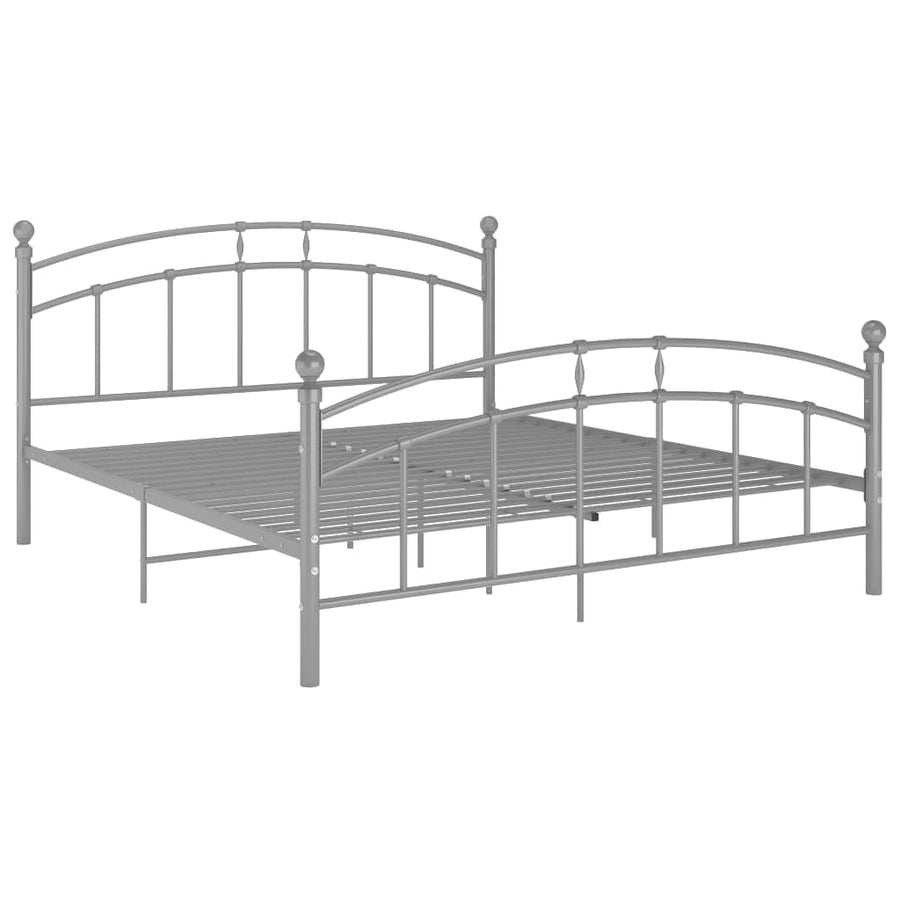 Bedframe Metaal 180 x 200 cm Grijs