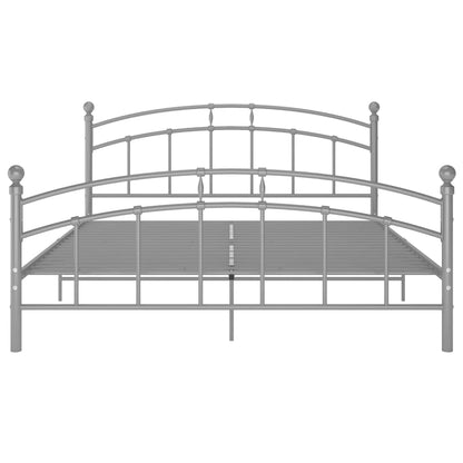 Bedframe Metaal 180 x 200 cm Grijs