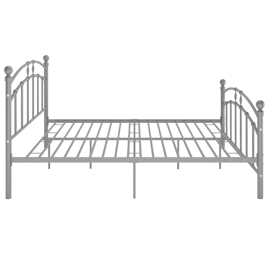 Bedframe Metaal 180 x 200 cm Grijs