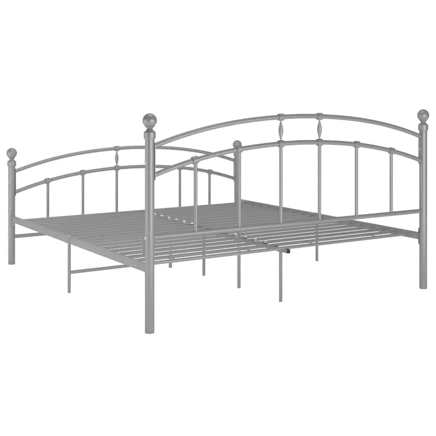 Bedframe Metaal 180 x 200 cm Grijs