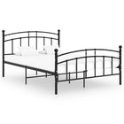 Bedframe metaal zwart 200x200 cm