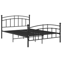 Bedframe Metaal 200 x 200 cm Zwart