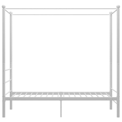 Hemelbedframe Metaal 90 x 200 cm Wit