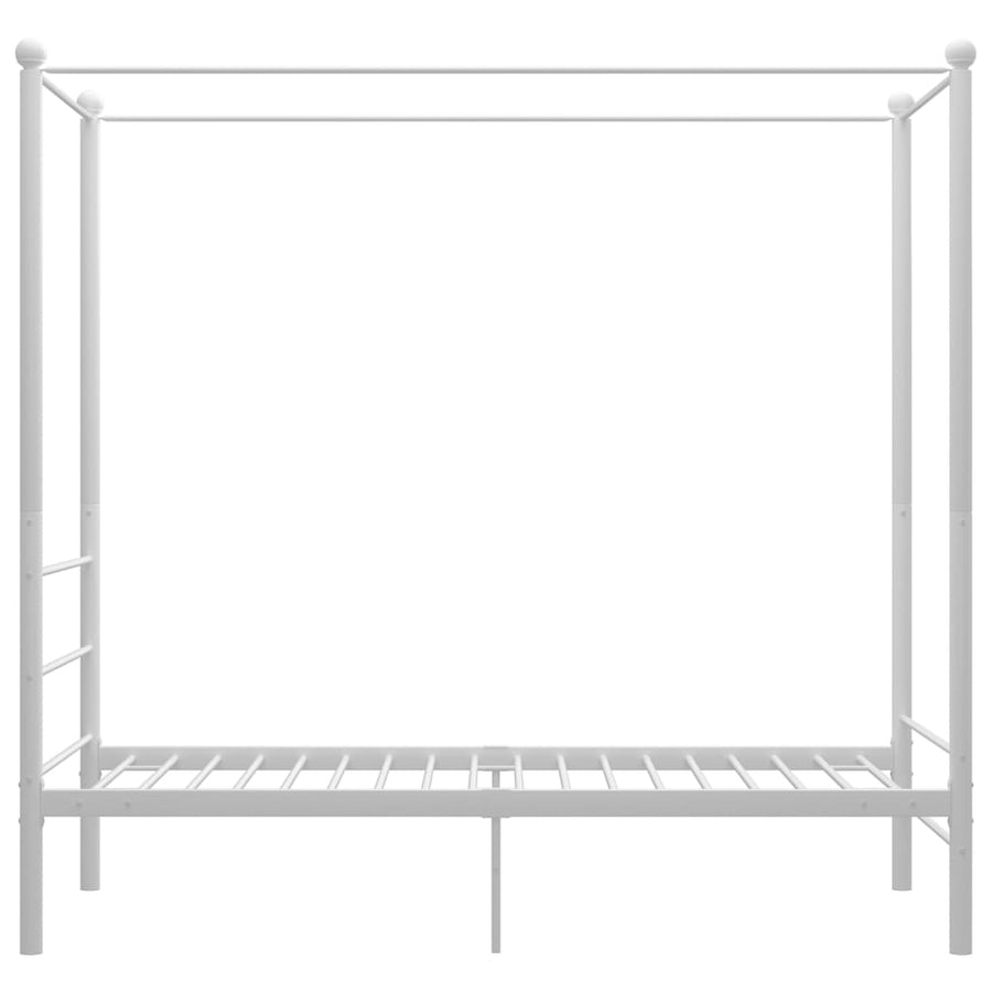 Hemelbedframe Metaal 90 x 200 cm Wit