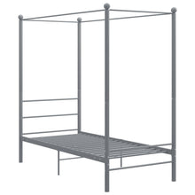 Hemelbedframe Metaal 90 x 200 cm Grijs