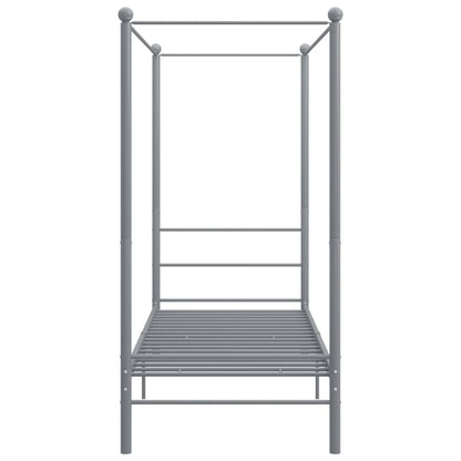 Hemelbedframe Metaal 90 x 200 cm Grijs