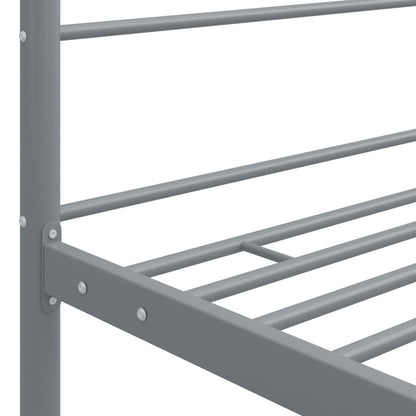 Hemelbedframe Metaal 90 x 200 cm Grijs