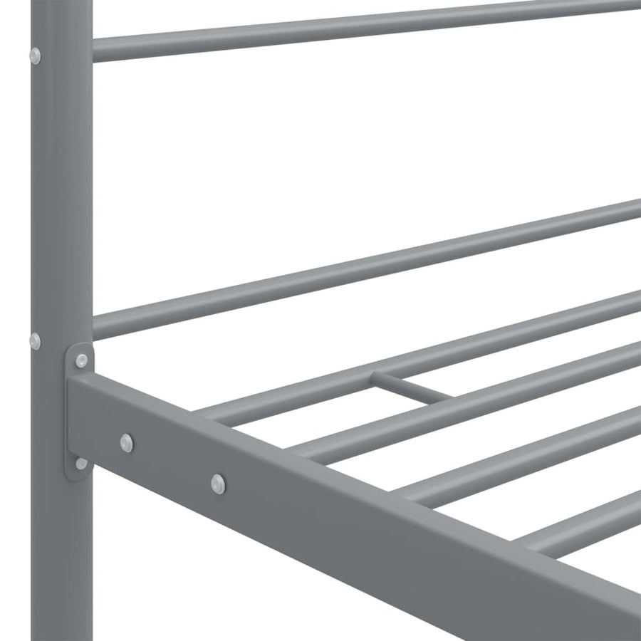 Hemelbedframe Metaal 90 x 200 cm Grijs