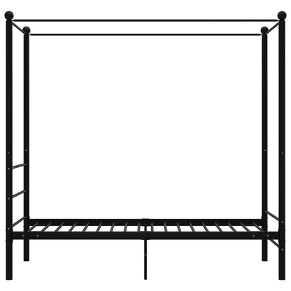 Hemelbedframe Metaal 100 x 200 cm Zwart