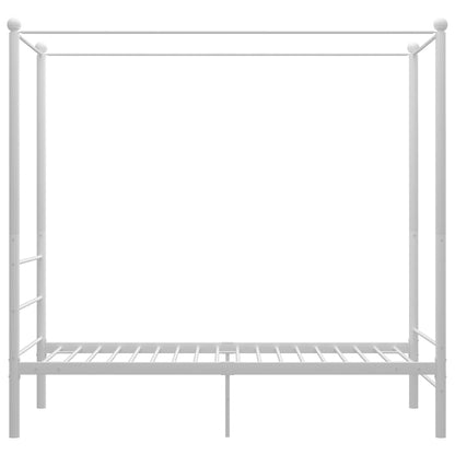 Hemelbedframe Metaal 100 x 200 cm Wit