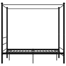 Hemelbedframe Metaal 120 x 200 cm Zwart