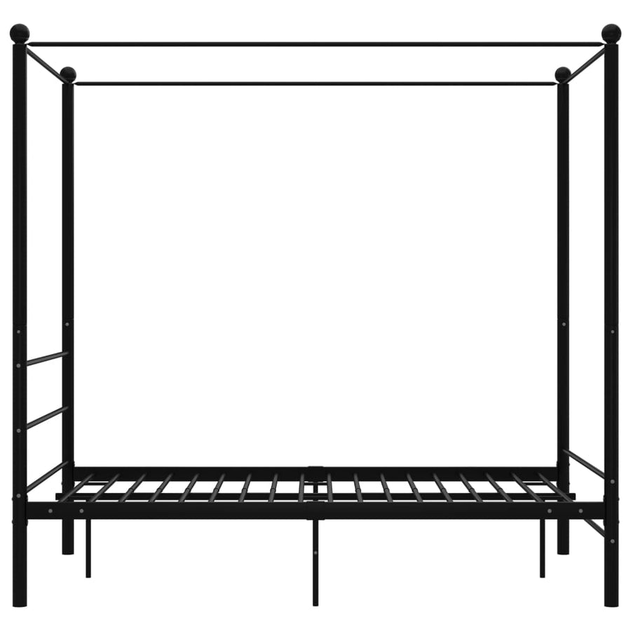 Hemelbedframe Metaal 120 x 200 cm Zwart
