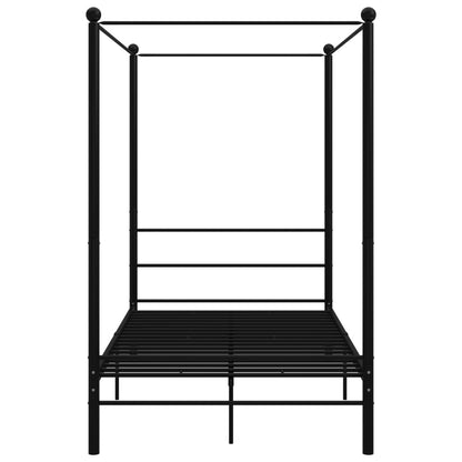 Hemelbedframe Metaal 120 x 200 cm Zwart