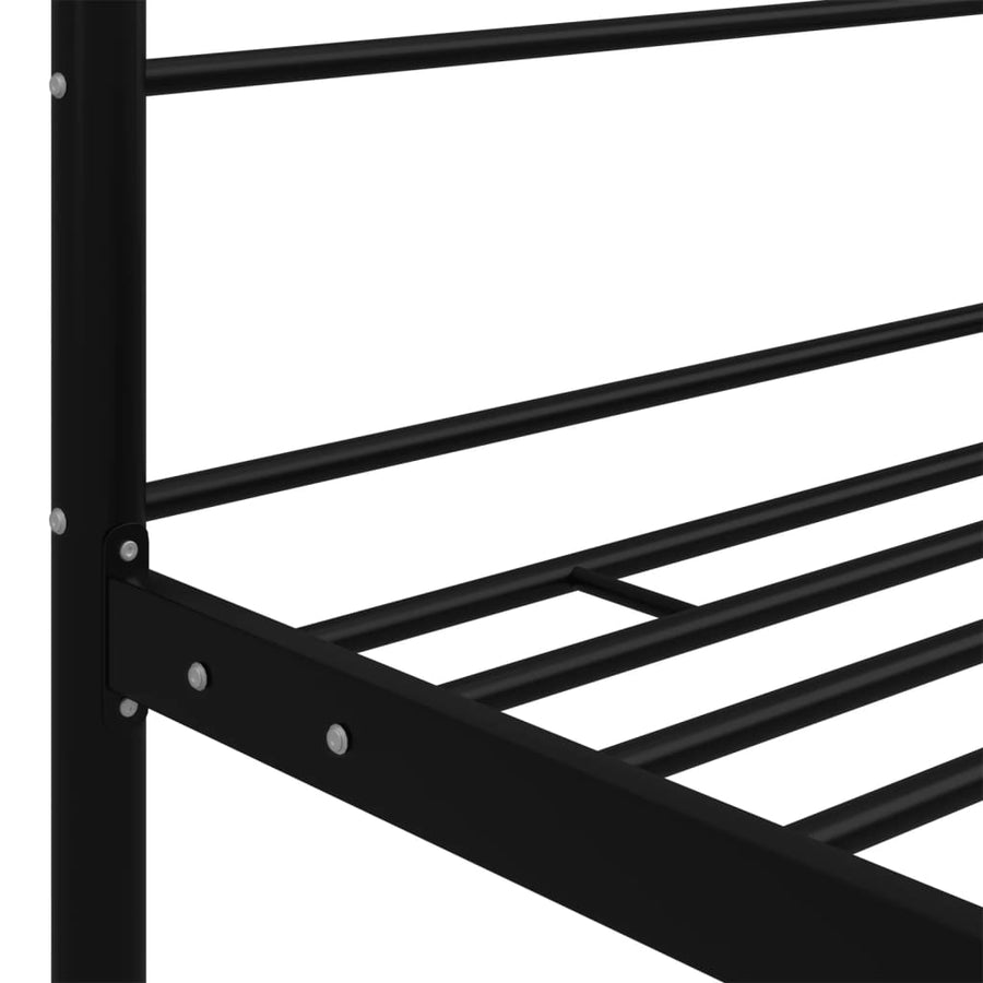 Hemelbedframe Metaal 120 x 200 cm Zwart