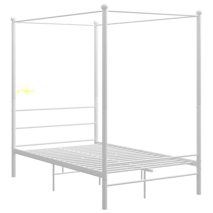 Hemelbedframe Metaal 120 x 200 cm Wit