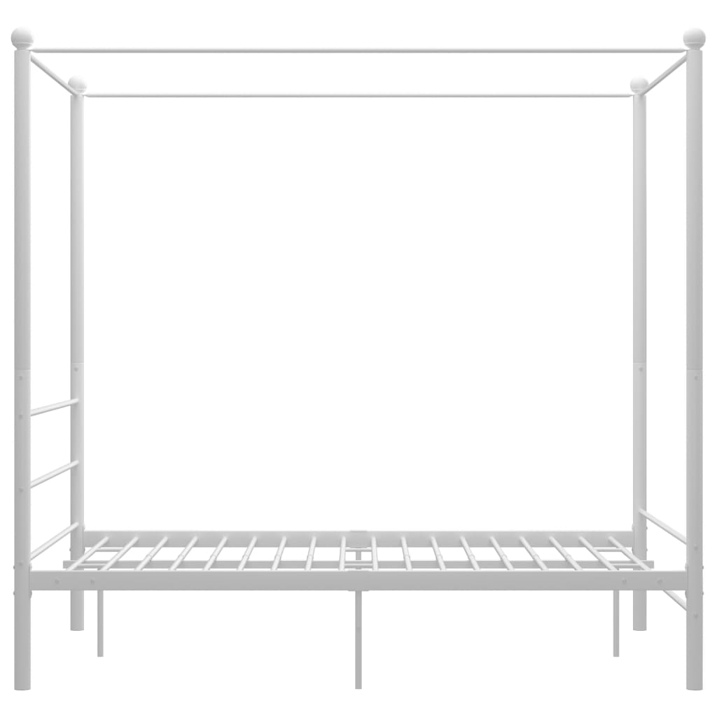 Hemelbedframe Metaal 120 x 200 cm Wit