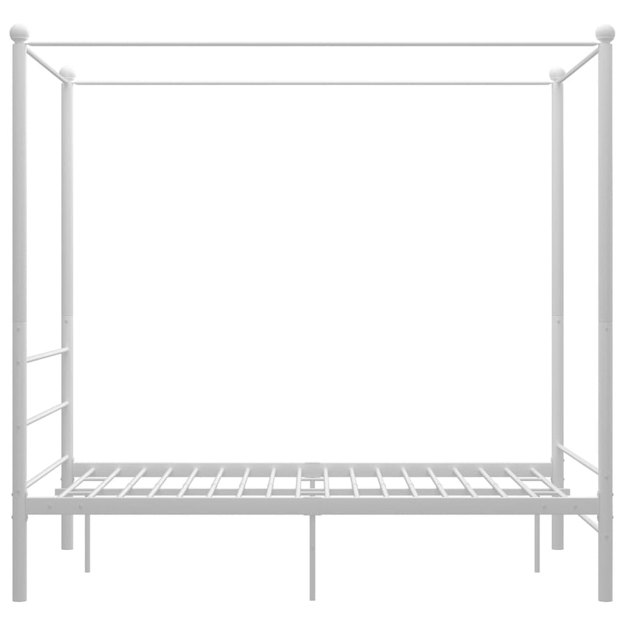 Hemelbedframe Metaal 120 x 200 cm Wit