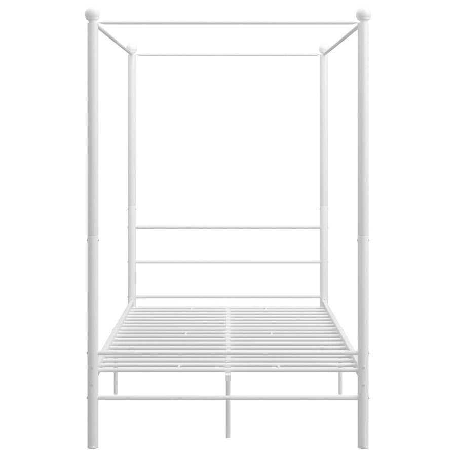 Hemelbedframe Metaal 120 x 200 cm Wit