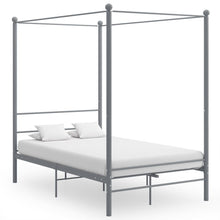 Hemelbedframe Metaal 120 x 200 cm Grijs