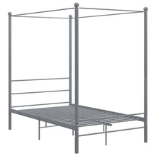 Hemelbedframe Metaal 120 x 200 cm Grijs