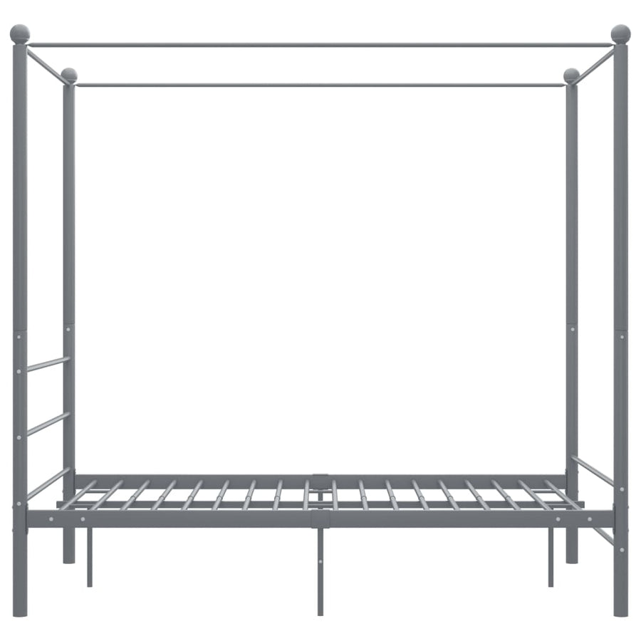 Hemelbedframe Metaal 120 x 200 cm Grijs