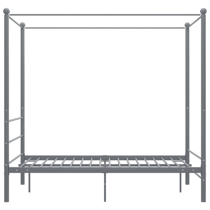 Hemelbedframe Metaal 140 x 200 cm Grijs