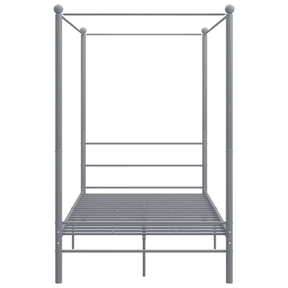 Hemelbedframe Metaal 140 x 200 cm Grijs