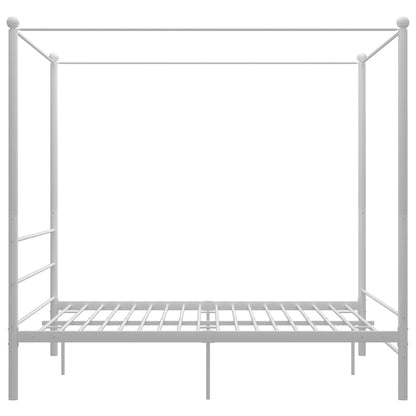 Hemelbedframe Metaal 160 x 200 cm Wit