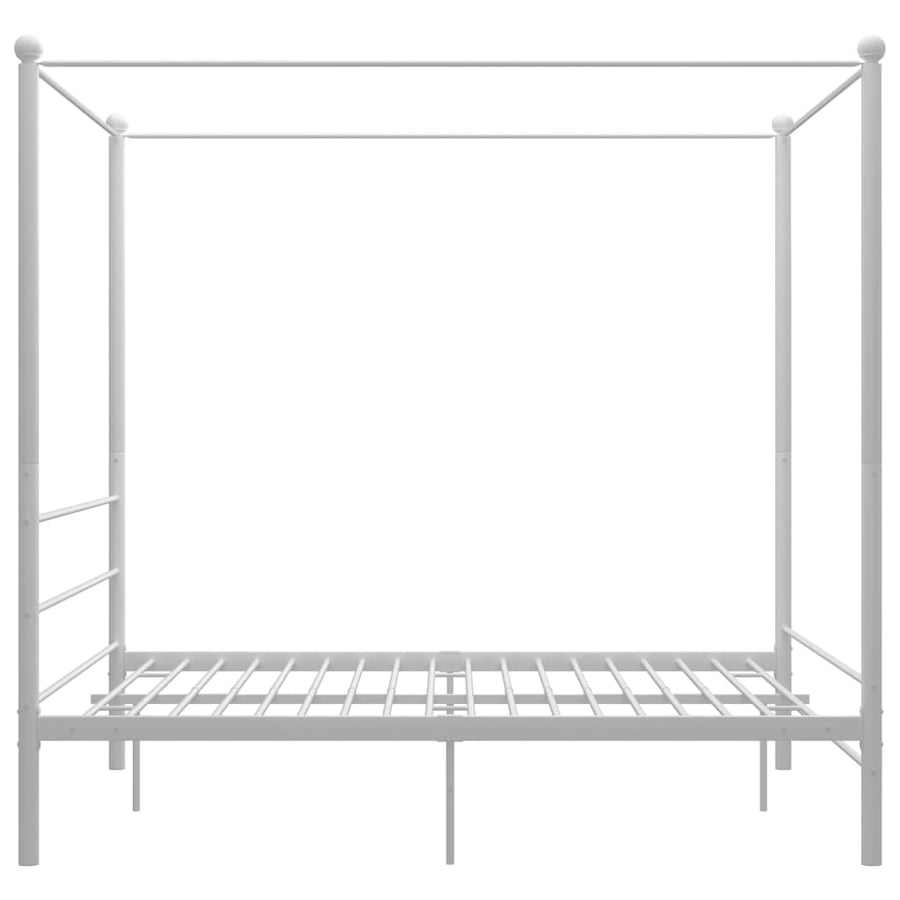 Hemelbedframe Metaal 160 x 200 cm Wit