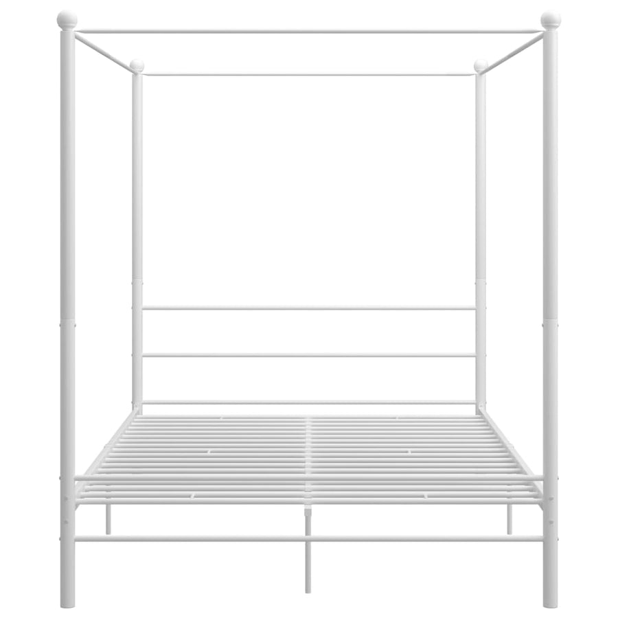 Hemelbedframe Metaal 160 x 200 cm Wit